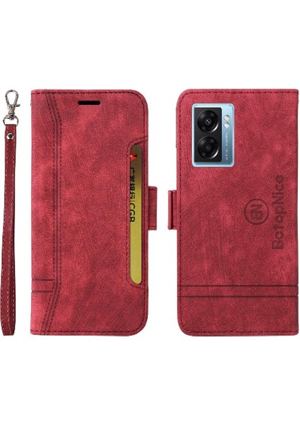 Oppo A57 5g Kart Yuvaları Için Kılıf Tpu Deri Manyetik Cüzdan Kapak Çevirin (Yurt Dışından)