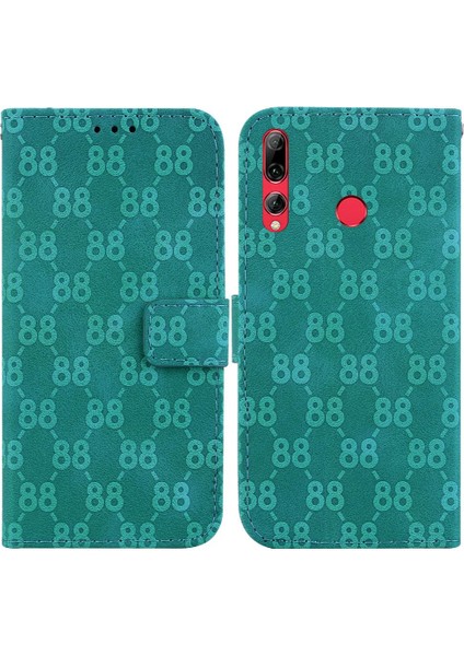 Telefon Kılıfı Için Huawei Y9 Başbakan 2019 Kickstand Pu Deri Cüzdan Kapak 8 (Yurt Dışından)