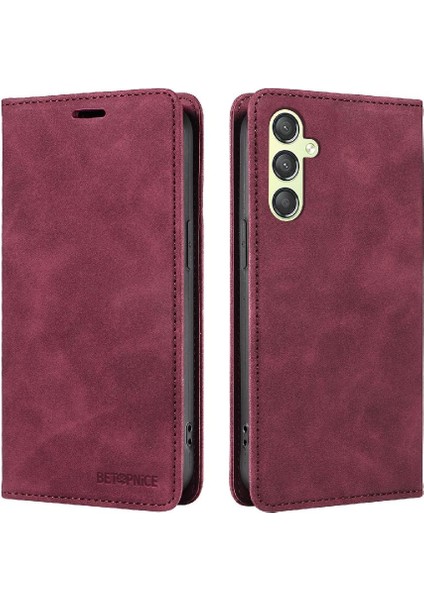 Samsung Galaxy A24 4g Için Kılıf Folio Cüzdan Koruyucu Pu Deri Manyetik (Yurt Dışından)