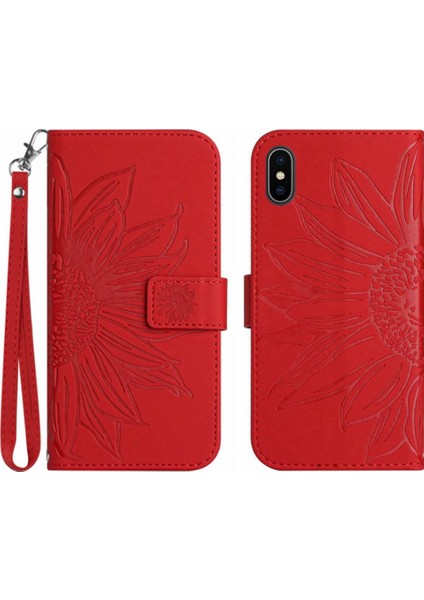 Iphone X/xs Kısa Kayış Kart Yuvaları Tutucu Flip Cüzdan Telefon (Yurt Dışından)