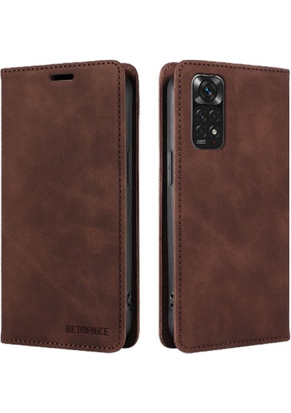 Xiaomi Redmi Için Not 11 4g Pu Deri Koruyucu Folio Cüzdan (Yurt Dışından)