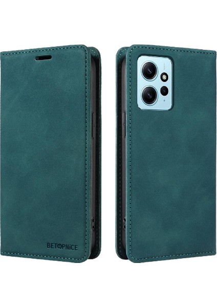 Xiaomi Redmi Için Not 12 4g Manyetik Pu Deri Folio Cüzdan (Yurt Dışından)