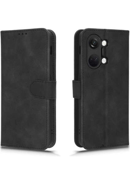 Oneplus Ace 2V Kart Ekleme Deri Için Kılıf Folio Flip Case Tam (Yurt Dışından)