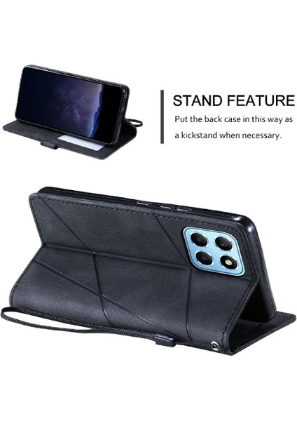 Colorful Shop Onur Için Kılıf 70 Lite Kart Tutucu Kickstand Darbeye Cüzdan Flip Folio (Yurt Dışından)