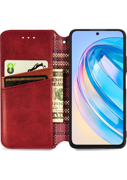 Colorful Shop Huawei Onur X8A Kılıf Için Kılıf Zarif Iş Cüzdan Fonksiyonu (Yurt Dışından)