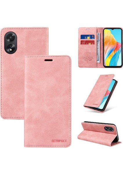Oppo A38 4g Pu Deri Manyetik Koruyucu Folyo Cüzdan Için Kılıf (Yurt Dışından)