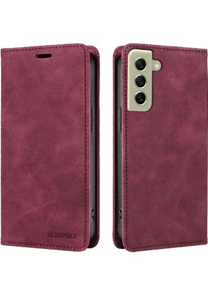 Samsung Galaxy S22 5g Pu Deri Koruyucu Manyetik Folio Cüzdan (Yurt Dışından)