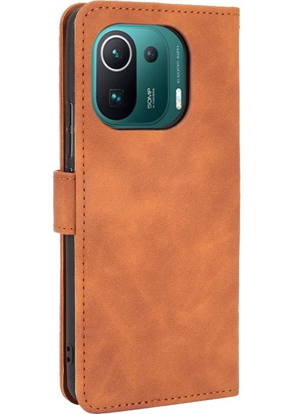 Xiaomi 11 Pro Deri Folio Flip Case Kart Ekleme Koruyucu Kılıf (Yurt Dışından) fırsatları