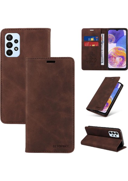 Samsung Galaxy M13 4g Pu Deri Folio Cüzdan Koruyucu Manyetik (Yurt Dışından)