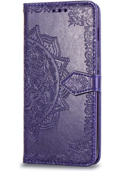 Oneplus 6t Darbeye Zarif Desen Deri Kılıf Kapak Çevirin (Yurt Dışından)