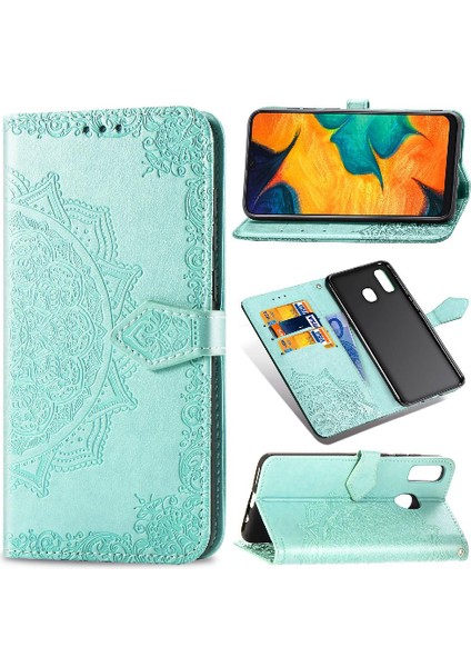 Samsung A30 Darbeye Dayanıklı Zarif Desen Basit Iş Çevirme (Yurt Dışından)
