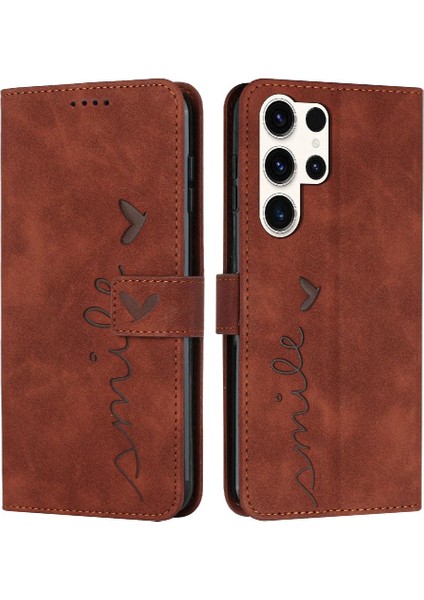 Uyumlu Samsung Galaxy S24 Ultra Cüzdan Kılıf Pu Leatherleatherhattı (Yurt Dışından)