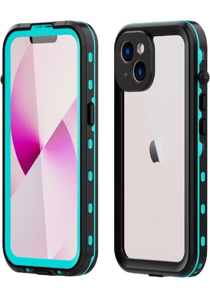 Iphone 14 Için Kılıf Su Geçirmez Dahili Ekran Koruyucu IP68 Su Geçirmez (Yurt Dışından)