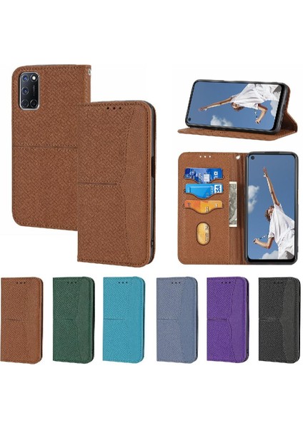 Oppo A16/A54 4g/case 4g Kredi Kartı Tutucu Flip Folio Kitap El Pu (Yurt Dışından)