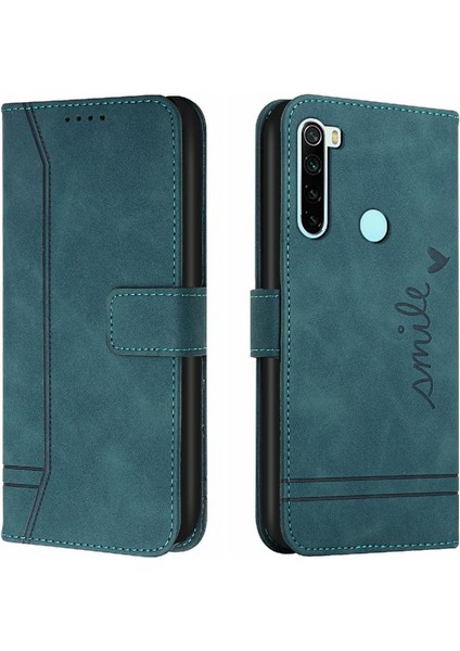 Telefon Kılıfı Için Xiaomi Redmi Not 8t Kart Yuvaları Kapak Manyetik Kapatma Pu (Yurt Dışından)