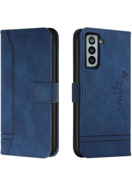 Colorful Shop Samsung Galaxy S21 Artı Flip Folio Cüzdan Için Telefon Kılıfı El Kayışı Pu (Yurt Dışından)