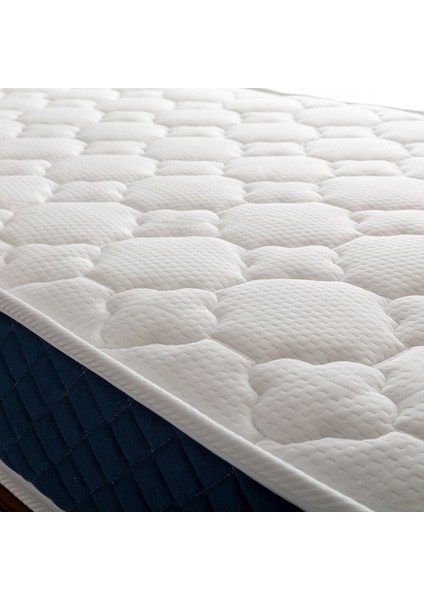 Navy Blue 70 x 100 cm Ultra Lüx Cotton Yaylı Yatak Bebek Yatağı