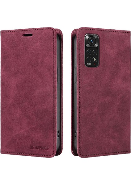 Xiaomi Redmi Için Not 11 4g Pu Deri Koruyucu Folio Cüzdan (Yurt Dışından)