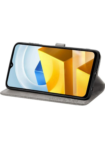 Xiaomi Poco M5 Basit Iş Darbeye Deri Kılıf Için Kılıf Çevirin (Yurt Dışından)