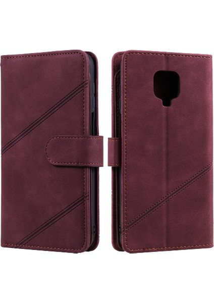 Xiaomi Redmi Not 9s Için Kılıf Cüzdan Çevir Folio Bileklik Manyetik Pu Kart (Yurt Dışından)