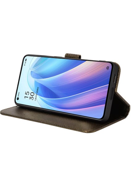 Oppo Oppo 7 Pro 5g Için Kickstand Kart Tutucu Kapak Manyetik Cüzdan (Yurt Dışından)