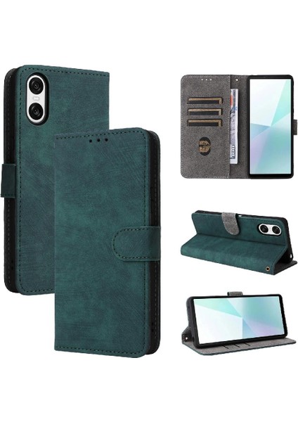 Sony Xperia 10 Vi Kart Yuvaları Için Kılıf Kapak Manyetik Kapatma Pu Deri (Yurt Dışından) modelleri