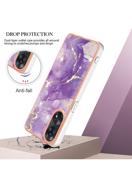 Oppo Oppo 8t 4g Koruma Için Kılıf Yumuşak Tampon Ince Tpu Mermer Desen (Yurt Dışından) modelleri