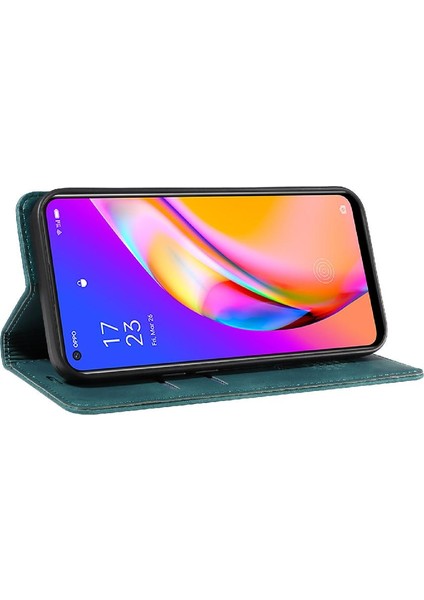 Colorful Shop Oppo A95 5g Pu Deri Koruyucu Manyetik Folyo Cüzdan Için Kılıf (Yurt Dışından)