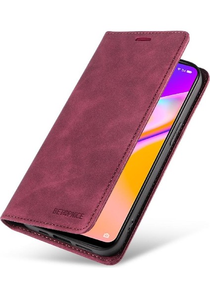 Colorful Shop Oppo A95 5g Pu Deri Koruyucu Manyetik Folyo Cüzdan Için Kılıf (Yurt Dışından)