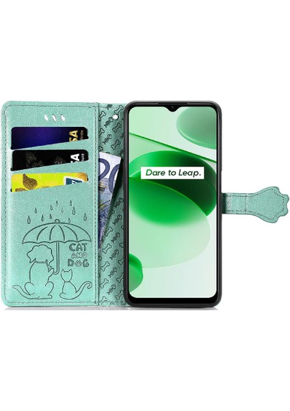 Realme C35 Için Kılıf Kapak Kapak Karikatür Hayvanlar Darbeye Deri Kılıf (Yurt Dışından) fırsatları