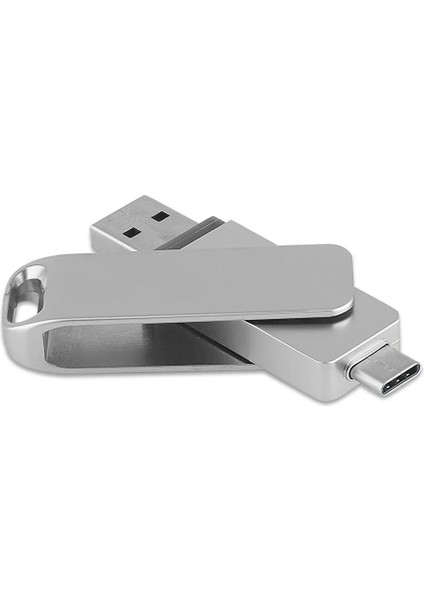 2 In 1 Çift Taraflı Uyumlu Type-c  ve İpHONE 15  Telefonlarla Uyumlu Tak Çalıştır USB  Usb 2.0 32 Gb Usb Bellek