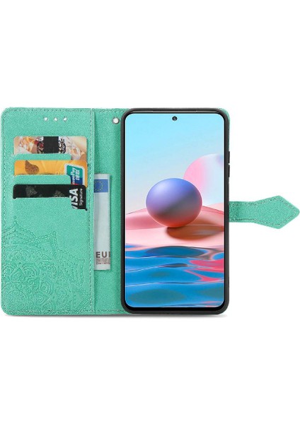 Redmi Not 10 Için Kılıf 4g Deri Kılıf Kapak Çevirin Basit Iş Desen (Yurt Dışından) indirimleri