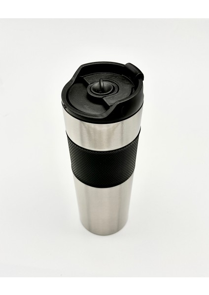 Yüksek Kaliteli Sıcak ve Soğuk French Press Çelik Termos Kupa Bardak Mug 500 ML  Kahve ve Bitki Çayı