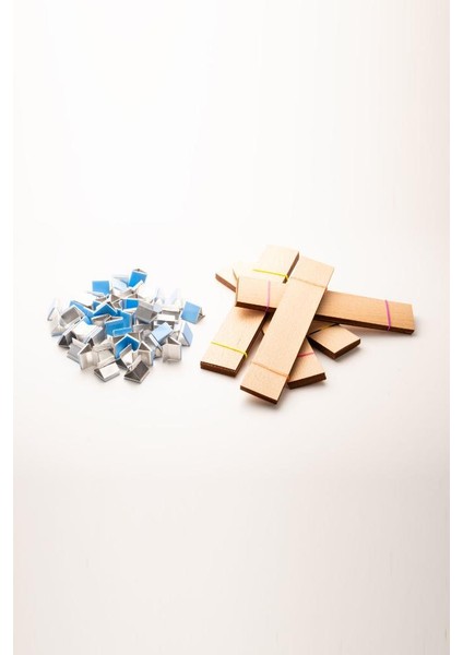 Ahşap Mum Fitili + Yapışkanlı Sehpa - 50 Adet ( 30 x 150 x 0,5 mm ) fiyatları