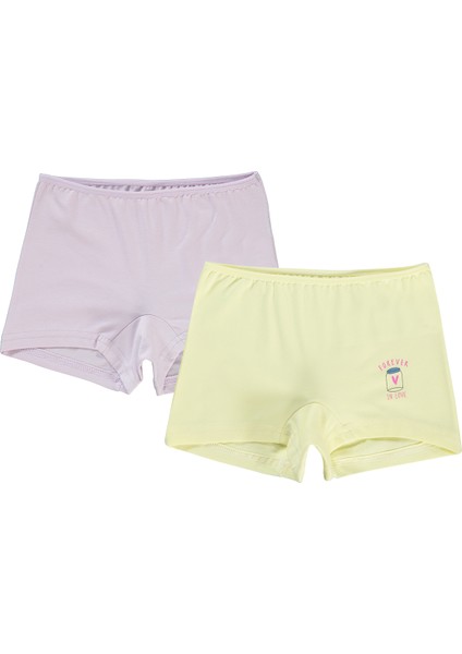 Civil Girls Kız Çocuk 2'li Boxer Set 2-10 Yaş