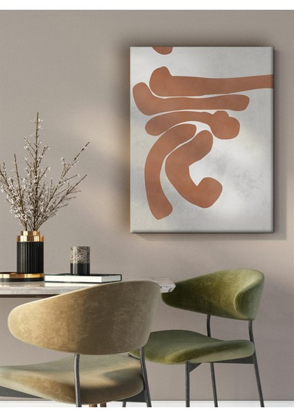 Kanvas Pudra Renkli Geometrik Modern Tablo 1038