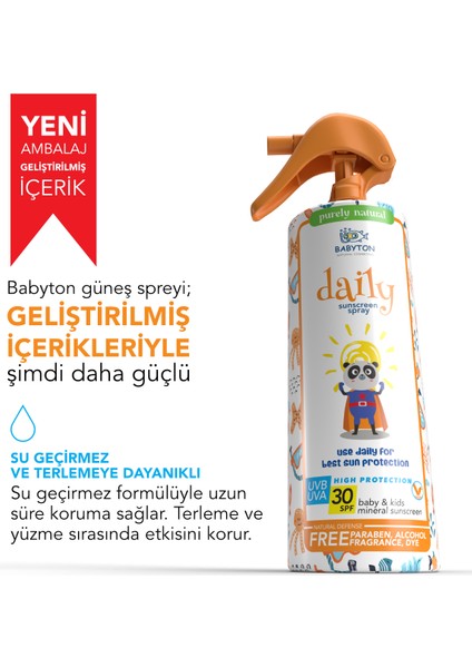 Bebek & Çocuk Doğal Güneş Koruyucu Sprey 200 ml