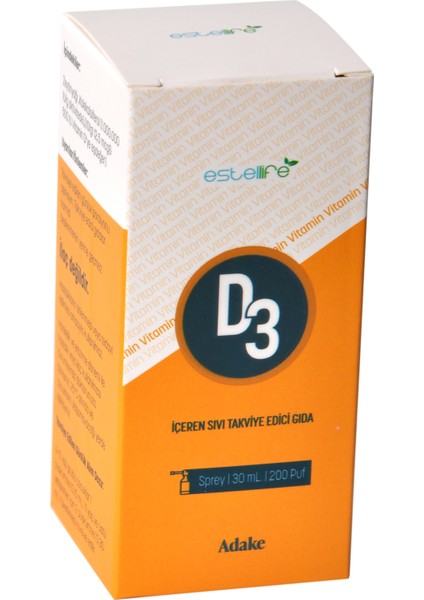 Vitamin D3 30 ml Oral Sprey