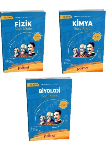 10. Sınıf Fizik - Kimya - Biyoloji Soru Kitabı 3 Kitap