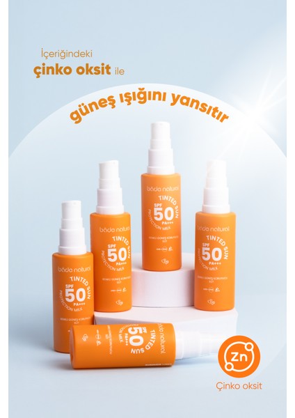 Bade Natural 50 Spf Renkli Güneş Koruyucu Süt 30 ml