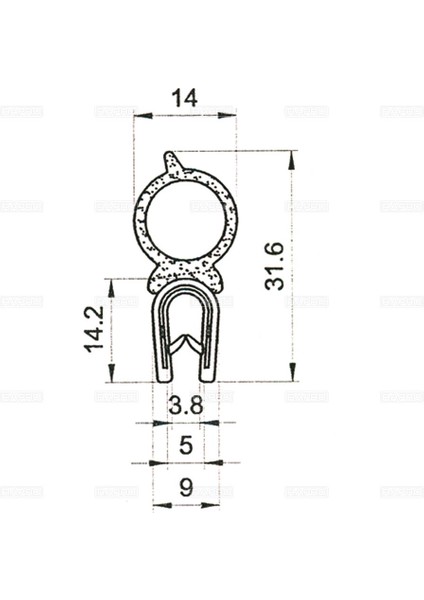 Bagaj Lastiği 61401 M.131 Serçe 85012652 Gold