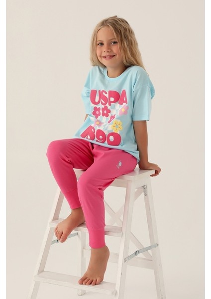 1812 Kız Çocuk Pijama Takım Açık Mavi V1 fiyatları