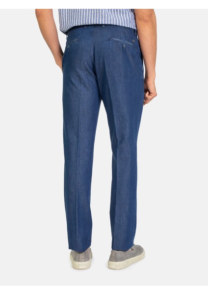 Erkek 4 Drop Pantolon-Indigo