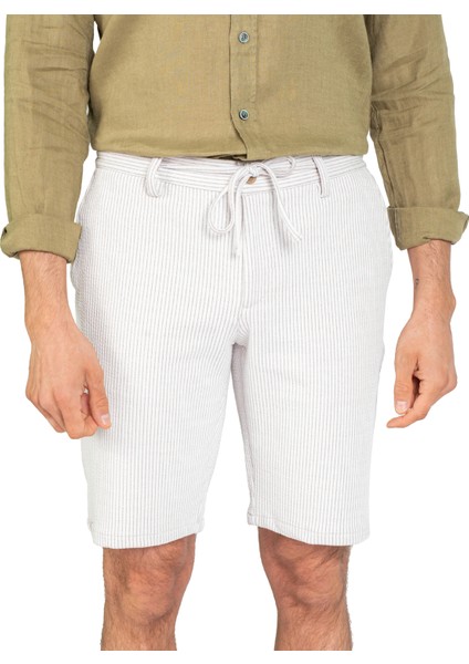 Toss Erkek Casual Şort-Ekru