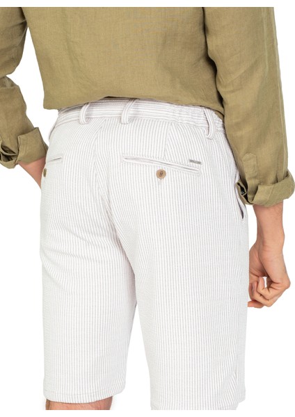 Toss Erkek Casual Şort-Ekru