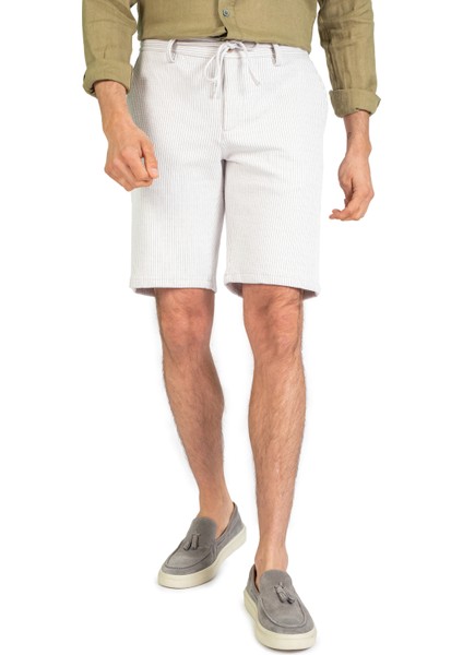 Toss Erkek Casual Şort-Ekru