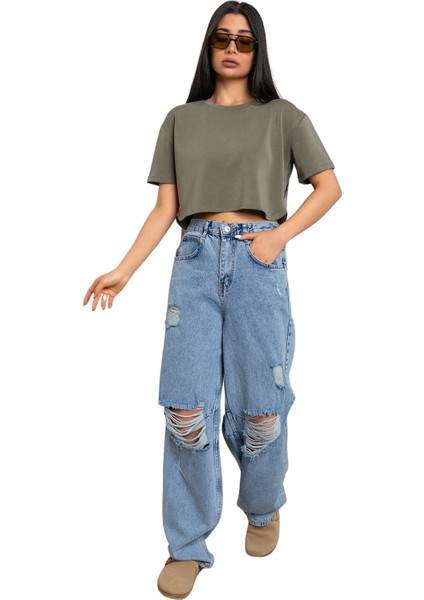 Ultra Yumuşak Dokunuş: Modal Crop Top Serisi Kadın Tişört @Savona