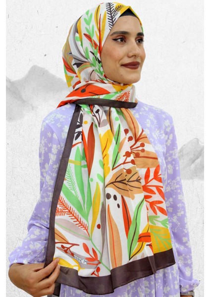 Harem Soft Yaprak Desen Şal EŞ5199-5