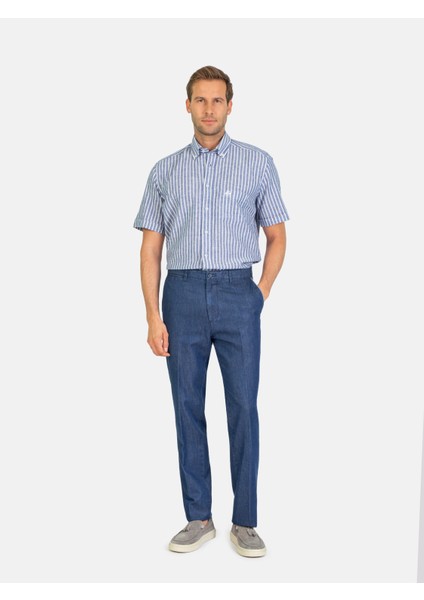 Erkek 4 Drop Pantolon-Indigo