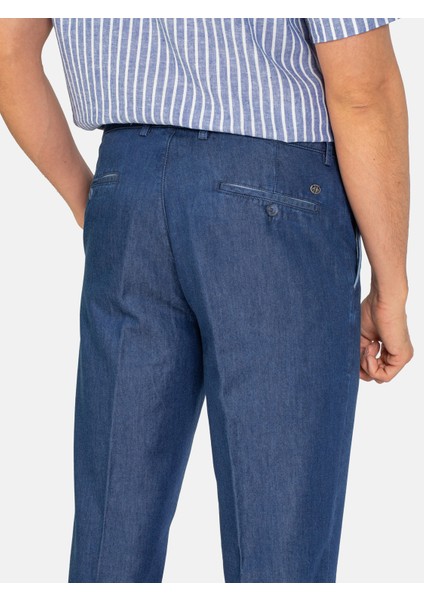Erkek 4 Drop Pantolon-Indigo indirimleri